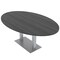 Skutchi Designs 45.25 in W, 71.5 in L, 29 in H, Engineered Wood Top, Grey HAR-OVL-46X72-DOU-ASIANNIGHT - alternate 1